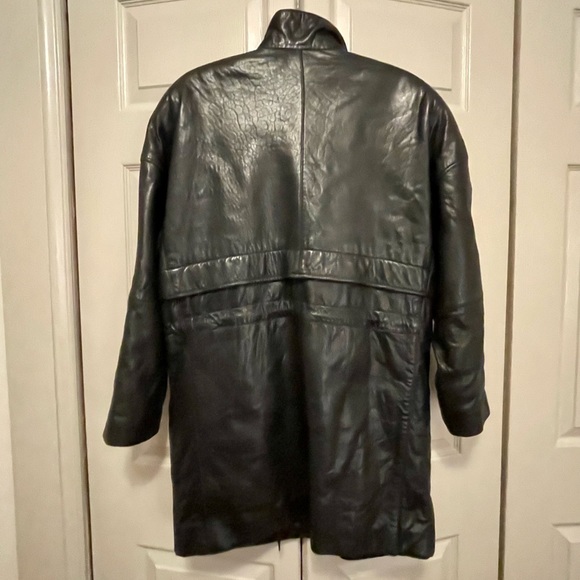Marc Buchanan Pelle Pelle Vintage European Leather Longline Coat - Picture 8 of 16